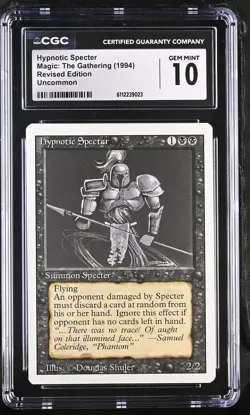 HYPNOTIC SPECTER Revised CGC 10 Vintage MTG [Nostalgium] - Image 1