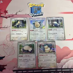Pokemon TCG Snorlax Lot Of 5, Holo & Non Holo Japanese & English Near Mint #2 - Image 1
