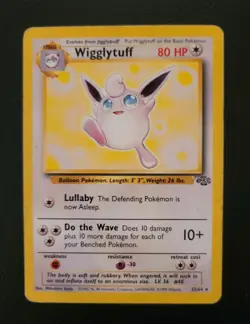 Pokemon TCG Wigglytuff Jungle 32/64 Unlimited Non Holo Rare Vintage WotC 1999 - Image 2
