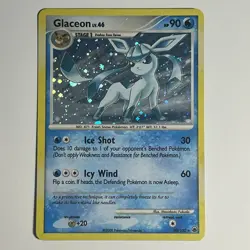 Pokemon TCG Glaceon 020/100 DP Majestic Dawn Deck Exclusives Holo Rare SWIRL HP - Image 1