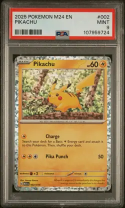 2025 POKEMON M24 EN-MCDONALD'S COLL #002 PIKACHU PSA 9 - Image 1