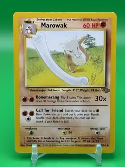Marowak 39/64 Jungle Regular Pokemon Vintage WOTC 1999 Light Play LP L6 - Image 1