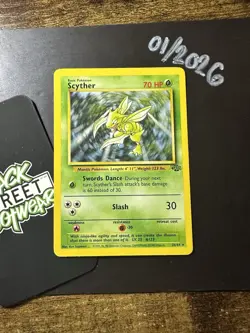 Scyther 26/64, Jungle Set, Pokemon TCG, WOTC Vintage 1999, Non Holo Rare, LP/NM - Image 3