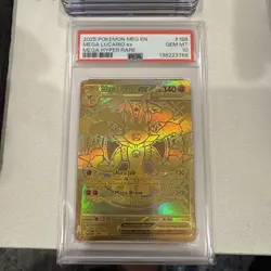 2025 POKEMON MEG EN-MEGA EVOLUTION MEGA HYPER RARE #188 MEGA LUCARIO EX PSA 10 - Image 1