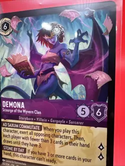 Demona Scourge of the Wyvern Clan 55/204 Lorcana Whispers in the Well Cold Foil - Image 2