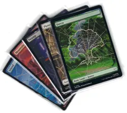 MTG- Spiderman Full Art Foil land pack x4 each (20 total) - Image 1