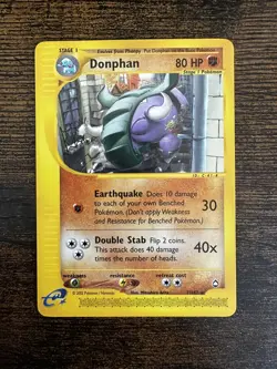 Donphan 7/147 Aquapolis Set e-Series Non-Holo Rare Pokemon Card - Near Mint! 💎 - Image 1