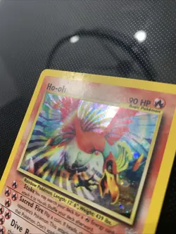 Pokemon TCG Ho-Oh Neo Revelation Holo Card 7/64 Komiya Masago Damaged Vintage - Image 3