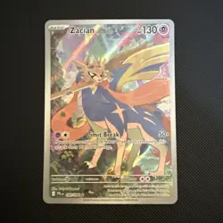 NM! Zacian (100/094) Phantasmal Flames Illustration Rare Pokemon Card! - Image 1