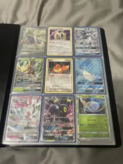 A variety of Pokemon cards ranging from gx, ex, tag team, and V - Image 1