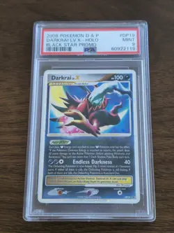 2008 Pokemon Darkrai LV.X ~ DP19 Black Star Promo ~ PSA 9 - Image 1
