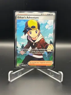 2025 Pokemon TCG Scarlet & Violet Destined Rivals 221/182 Ethan's Adventure UR - Image 1