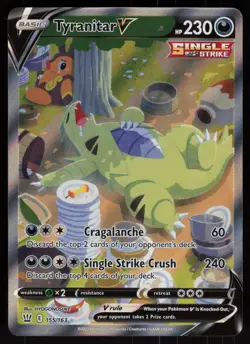 Tyranitar V 155/163 Rare Ultra Battle Styles Pokemon - Image 1