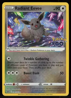 Radiant Eevee SWSH230 Promo SWSH Black Star Pokemon - Image 1