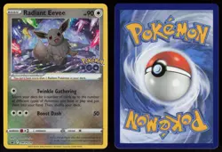 Radiant Eevee SWSH230 Promo SWSH Black Star Pokemon - Image 3