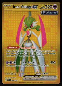 Iron Valiant ex 261/182 Hyper Rare Paradox Rift Pokemon - Image 1