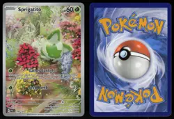 Sprigatito 196/193 Illustration Rare Paldea Evolved Pokemon - Image 3