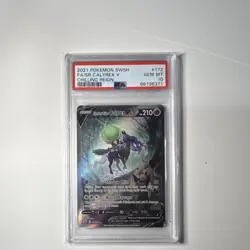 Pokemon Shadow Rider Calyrex V Full Art Holo 172/198 Chilling Reign PSA 10 - Image 1