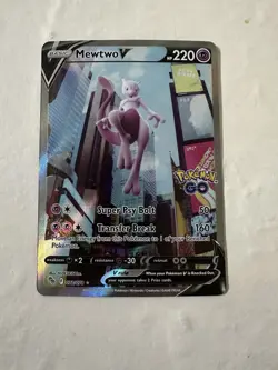 POKEMON TCG - MEWTWO 72/78 Alternate Full Art Pokemon Go (PGO) LP - Image 1