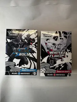 Pokemon Black Bolt & White Flare Booster Bundle Set of 2 Sealed - Image 1