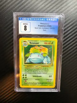 Venusaur Holo 1999 Pokemon Base Set 15/102 CGC 8 Near Mint - Mint WOTC RARE - Image 3