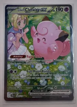 Pokemon TCG Lillie’s Clefairy ex 184/159 – Ultra Rare – NM/M – English - Image 2