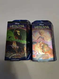 Disney Lorcana Shimmering skies starter deck sealed x2 - Image 1