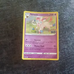 ❄035/078 Sylveon Rare Holo Card Pokemon GO Trading Card Game TCG Foil 2022 - Image 1