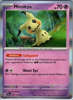Mimikyu 037/091 Holo SV: Paldean Fates - Pokemon Card - NM - Image 1