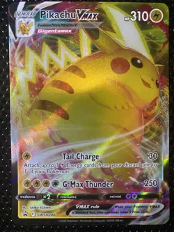 Pokemon TCG Pikachu VMAX Black Star Promo Card SWSH286 - Image 1