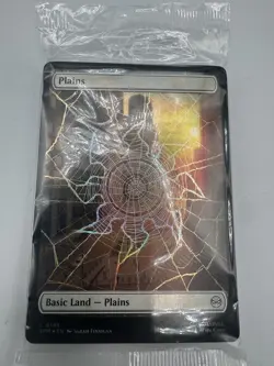 MTG Spiderman 15 FOIL Land Cards. Sealed Pack - Image 1