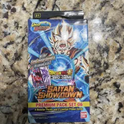 Dragon Ball Super Card Game: Saiyan Showdown - Premium Pack Set (6 Cards) - Image 1