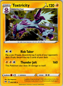 Toxtricity - (Cosmos Holo) Promo Miscellaneous Cards & Products 063/189 NM Holo - Image 1