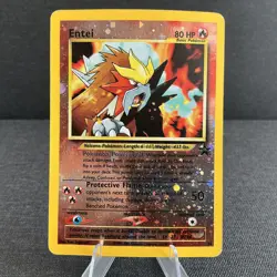 Entei WOTC Black Star Promo 34 Reverse Holo Vintage Pokemon TCG Card - Image 1