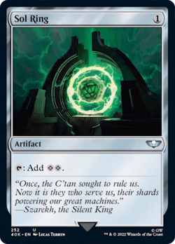 Sol Ring (252) (Surge Foil) [Warhammer 40,000] Foil Near Mint - Image 1