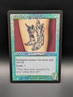 MTG - Lightning Greaves - RAINBOW FOIL - Artifact - Brain Dead SLD #1662 - NM - Image 1