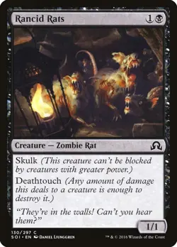Rancid Rats, Shadows over Innistrad #130 MTG - Image 1