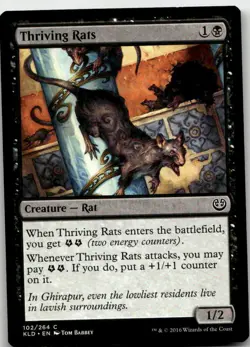 Thriving Rats, Kaladesh #102 MTG - Image 1