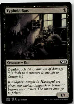 Typhoid Rats, Magic 2015 (M15) #118 MTG - Image 1