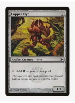 Copper Myr | Scars of Mirrodin SOM | Pauper EDH Staple | Mana Dork Myr Ramp | LP - Image 1