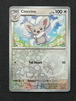 Cinccino ~ Reverse Holo~ Cute Pokemon Gallery ~ Pastel Aesthetic - Image 1