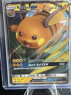 Raichu GX SM213 Black Star Promo NM - Image 1