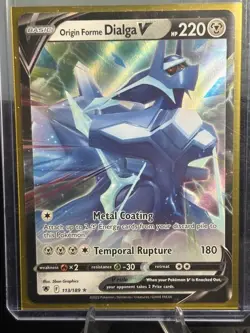 Origin Forme Dialga V 113/189 Pokemon Astral Radiance Ultra Rare NM - Image 1