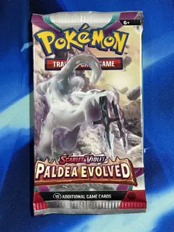 Pokemon 2023 Scarlet & Violet Paldea Evolved Booster Pack Lot X5 Artset SV Nm M - Image 2