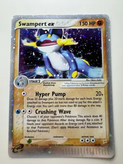 2004 EX Team Magma Vs Team Aqua Swampert EX #95/95 Holo Rare Foil Pokemon - Image 1