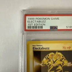 Electabuzz 1st Edition Base Set 20/102 PSA 9 English 1999 Pokemon UK Seller - Image 3
