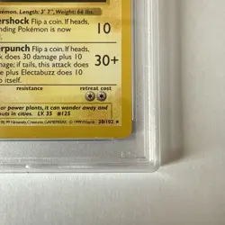 Electabuzz 1st Edition Base Set 20/102 PSA 9 English 1999 Pokemon UK Seller - Image 5