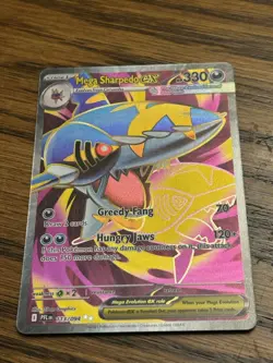 Pokemon Mega Sharpedo ex 113/094 Phantasmal Flames Full Art Ultra Rare - NM - Image 1