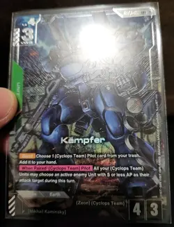 [ENGLISH] Gundam Card Game Kampfer GD03-017 LR+ Alt Art Foil - Image 2