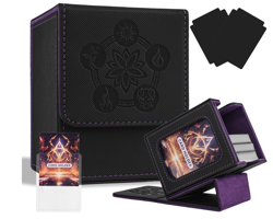 MTG Deck Box with Commander Display Window, Card Deck Box Fits 100+ Double Sleev - Image 1